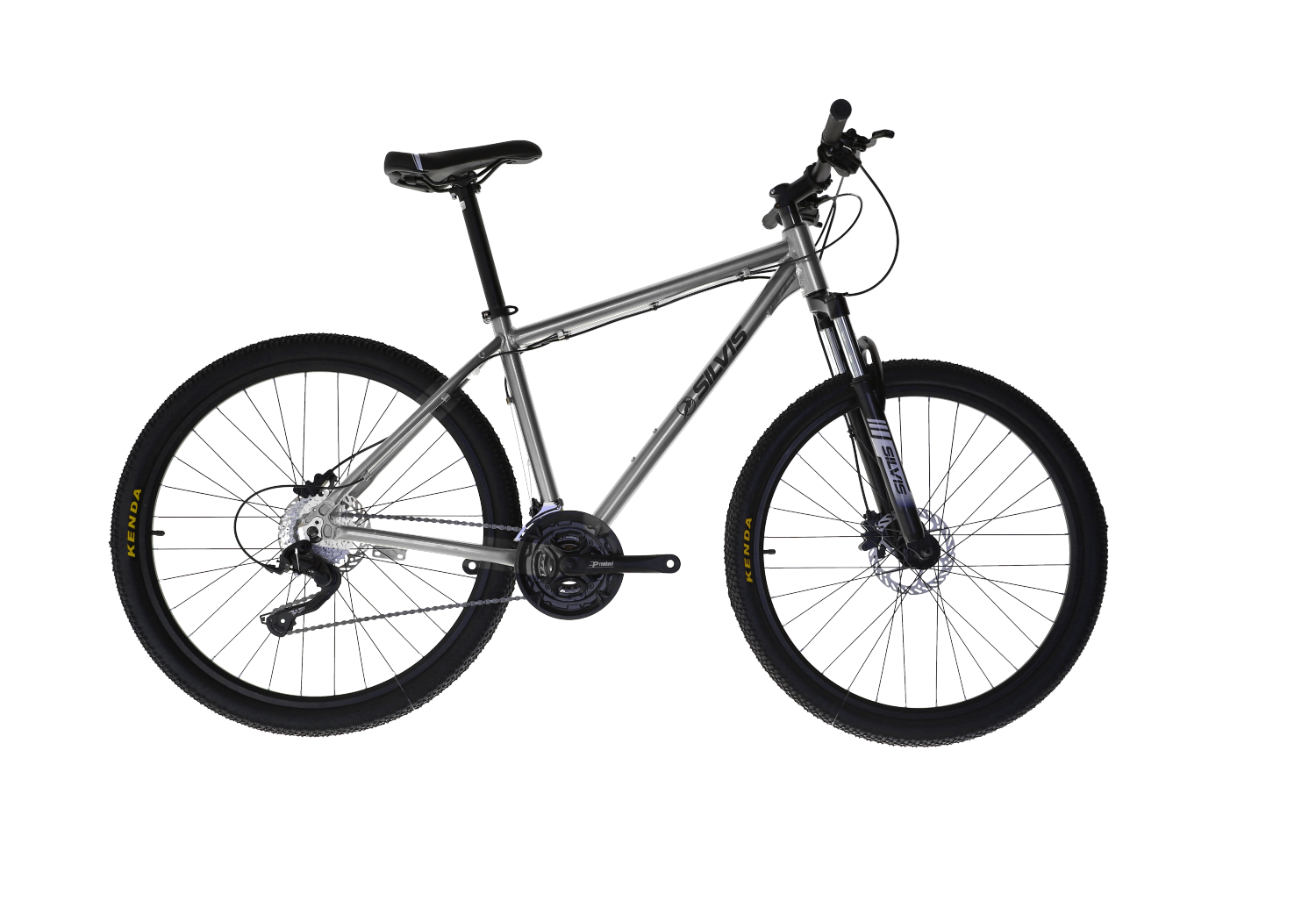 Bicicleta MTB SILVIS 3x8 viteze Roti 27 Premium Silver
