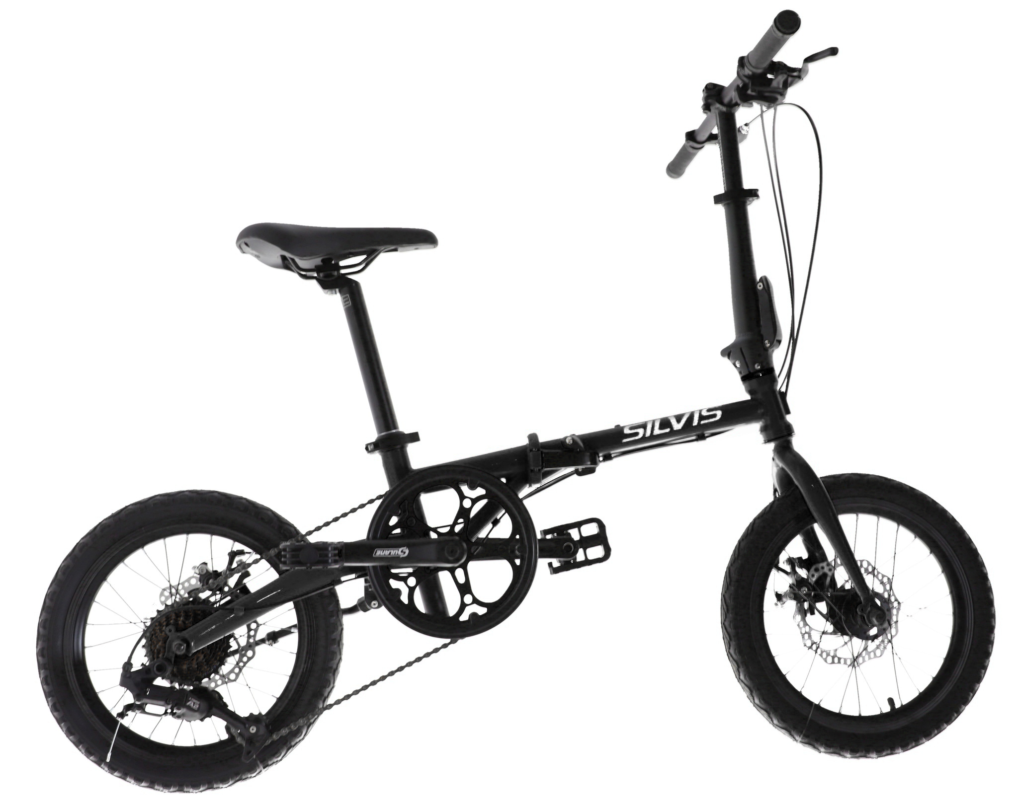 Bicicleta PLIABILA 1x7 viteze SILVIS 16inch NEGRU
