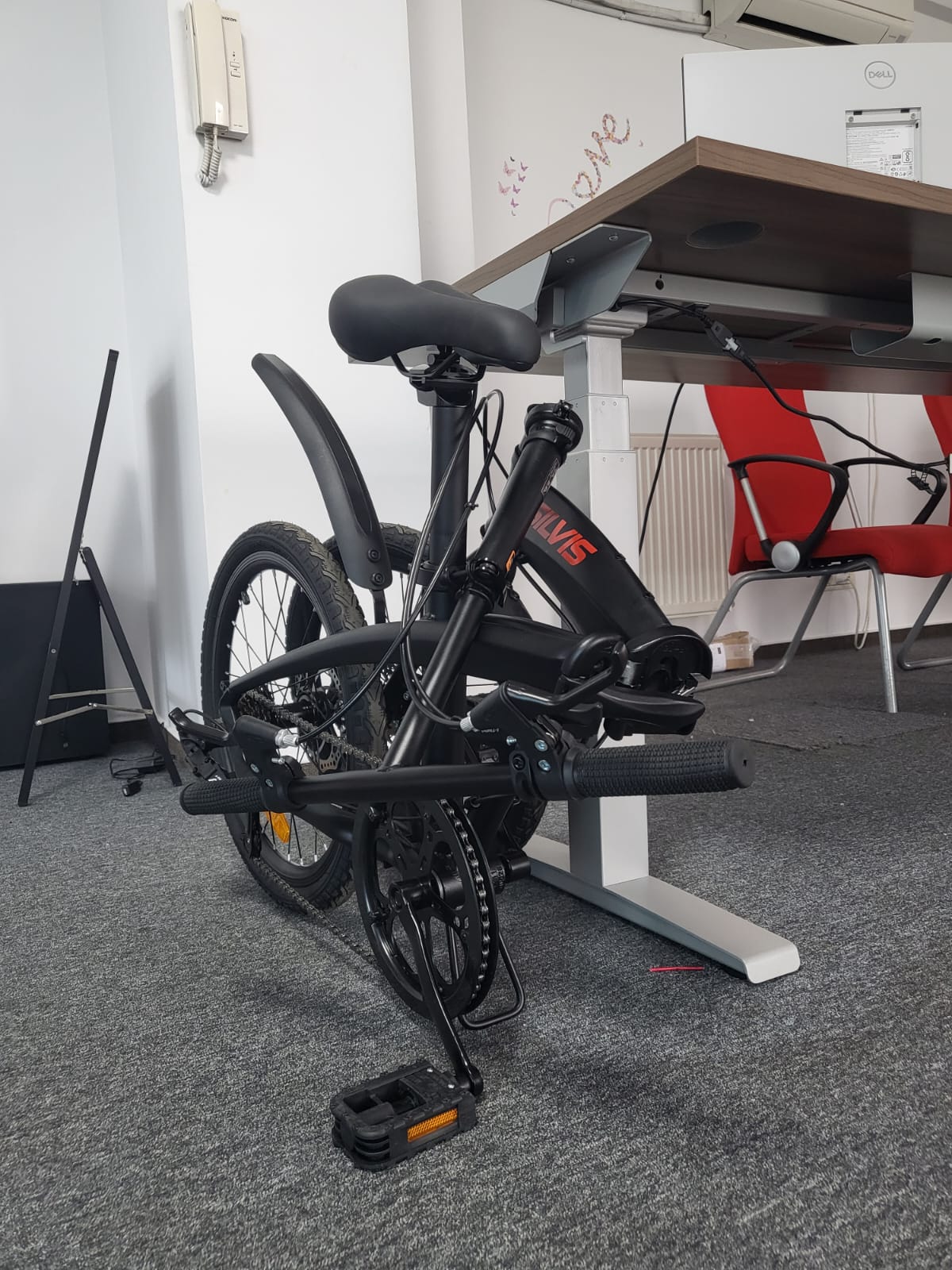 Bicicleta PLIABILA 1x7 viteze SILVIS aluminiu 20inch NEGRU