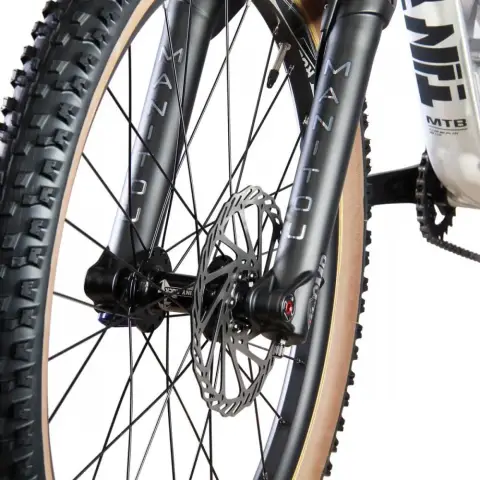 Bicicleta Full Suspension Tiny Rock 24" 1x8 Viteze Furca Pe Aer si amortizor aer cu blocator Manitou – imagine produs 5