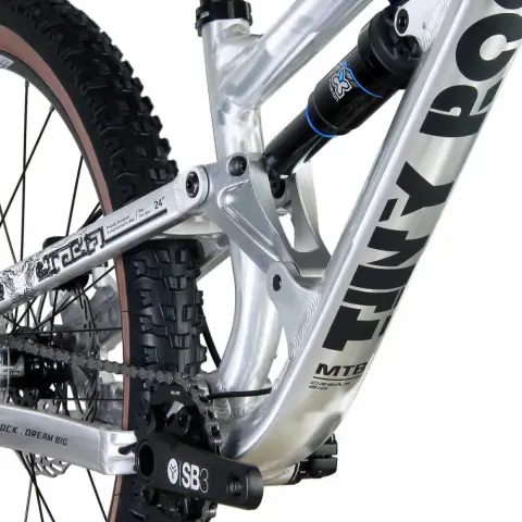 Bicicleta Full Suspension Tiny Rock 24" 1x8 Viteze Furca Pe Aer si amortizor aer cu blocator Manitou – imagine produs 4