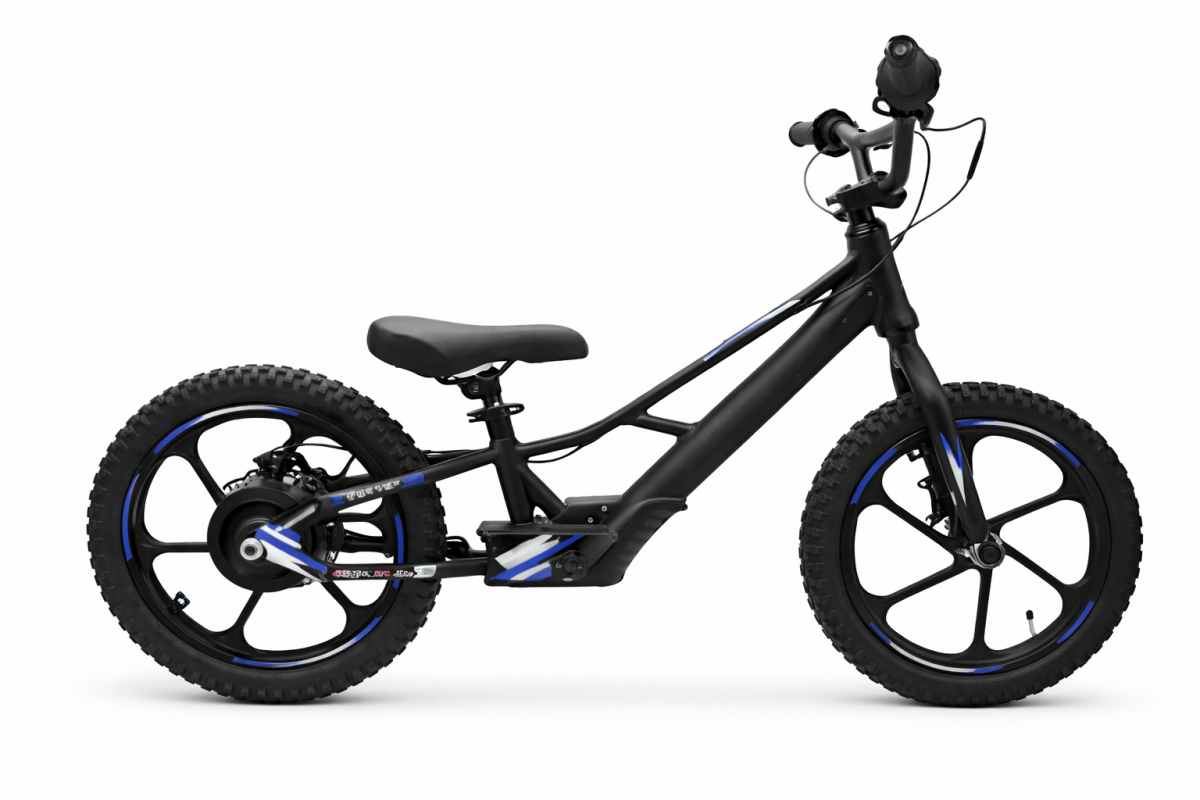 Bicicleta Electrica Copii SIVIS ECO fara pedale 16 inch MINI, motor 350W, baterie 24V 5.2Ah, frane pe disc, pentru 5-8 ani