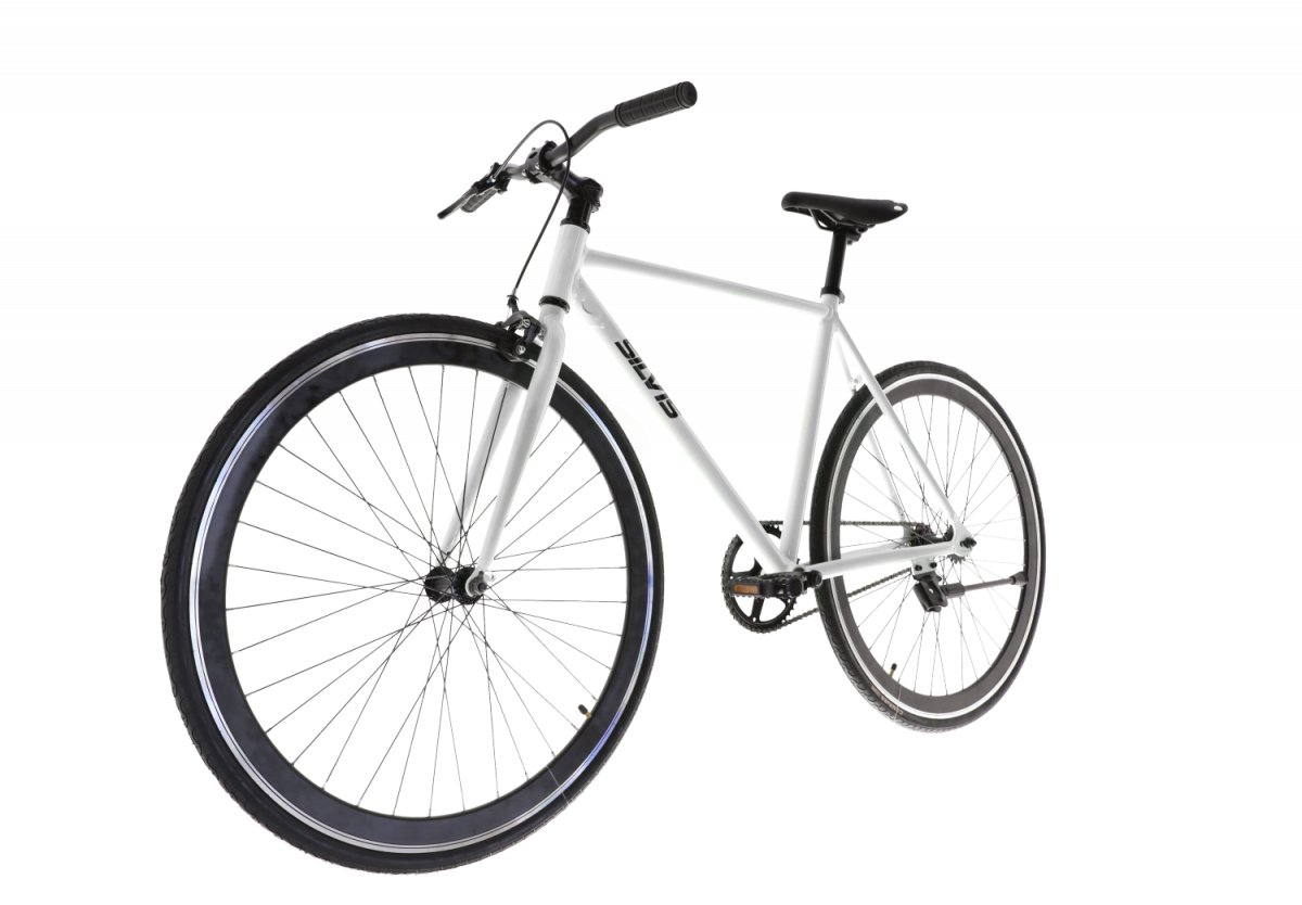 Bicicleta Fixie 1x1 viteze SILVIS 29 Alb
