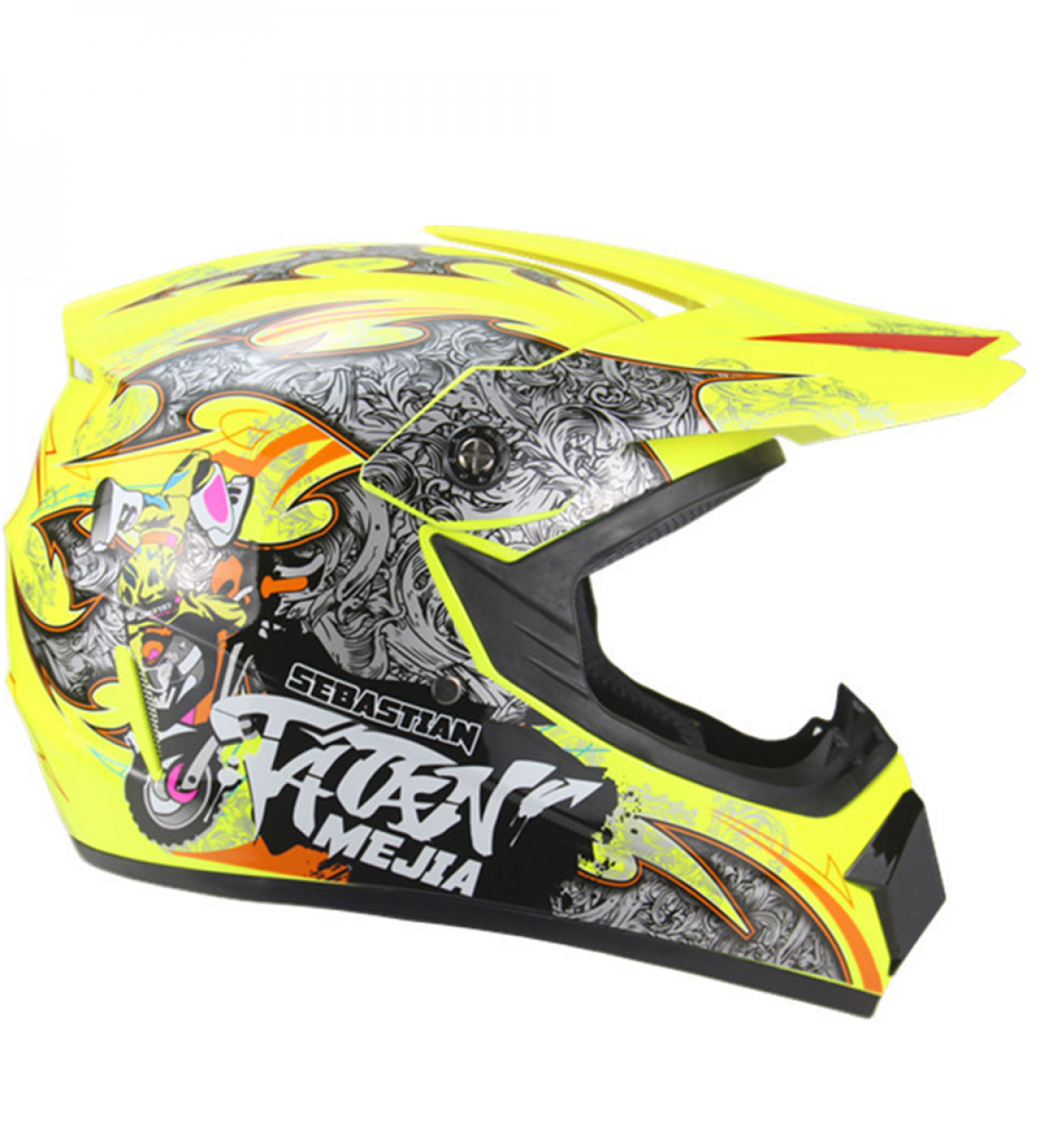 Casca Full Face MTB SILVIS GALBEN NEON marimea XL 61-62
