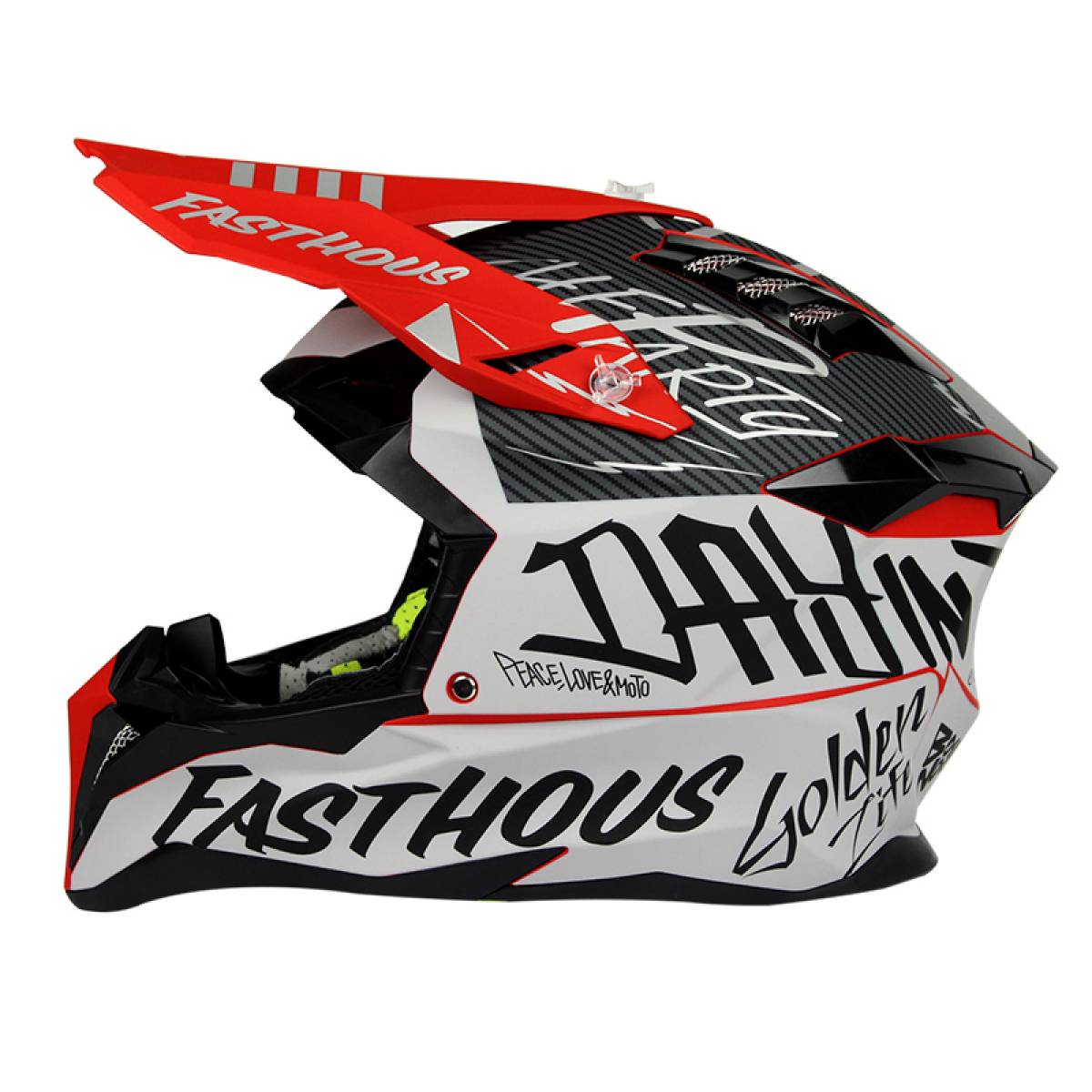 Casca Full Face MTB SILVIS Tribal Negru Rosu marimea 57-58cm