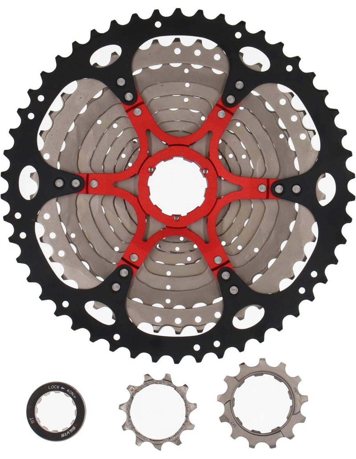 Caseta 11 Viteze SILVIS 1150T Negru MTB AL