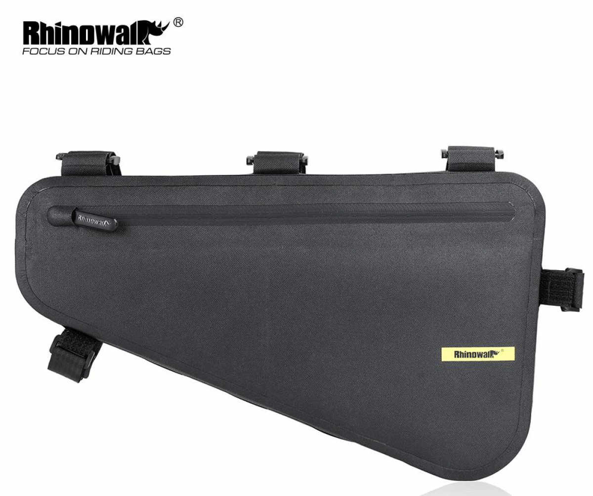 Geanta impermeabila 4L pentru cadru triunghiular negru 600D TPU negru