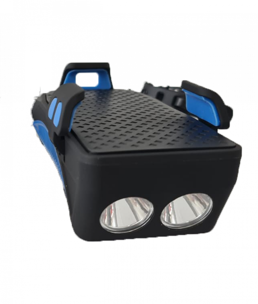 Lampa SILVIS iluminat fata 2 lumini Claxon Suport telefon ALBASTRU