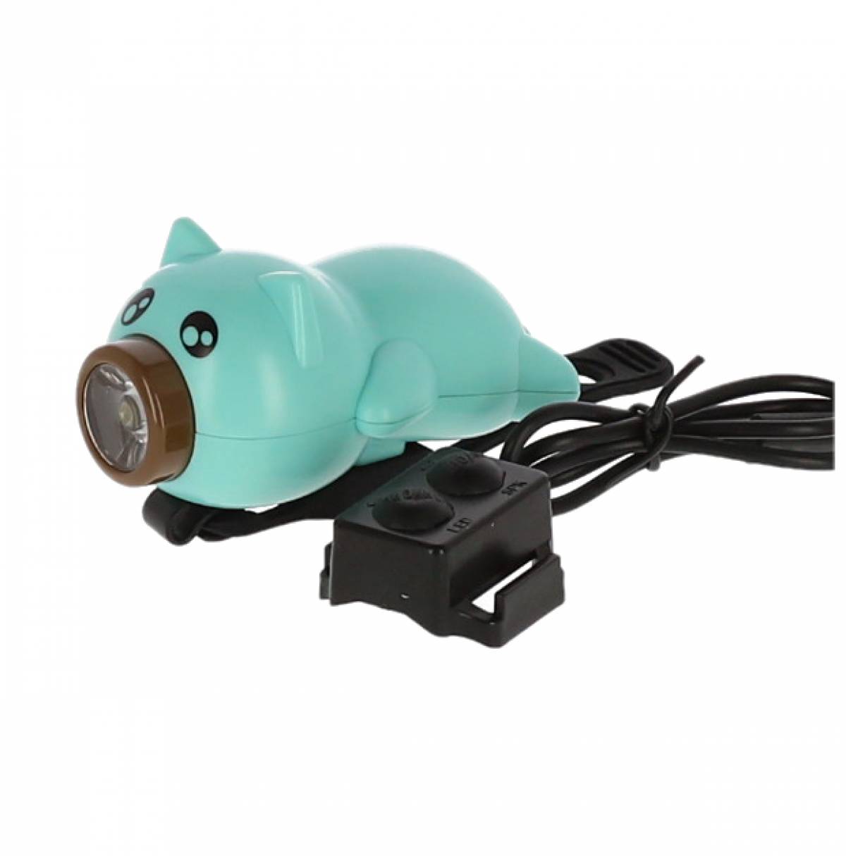 Lumina de bicicleta WEST BIKING cu sonerie in forma de Porcusor VERDE