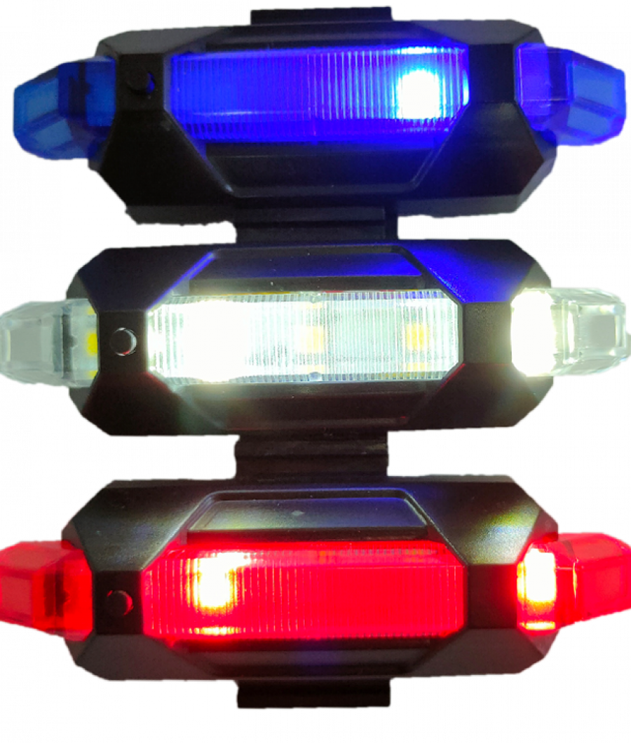 Lumina SILVIS spate bicicleta Alb