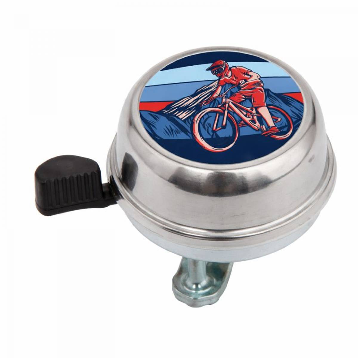 Sonerie pentru Bicicleta din Otel, Diametru 52 mm, ALBASTRU