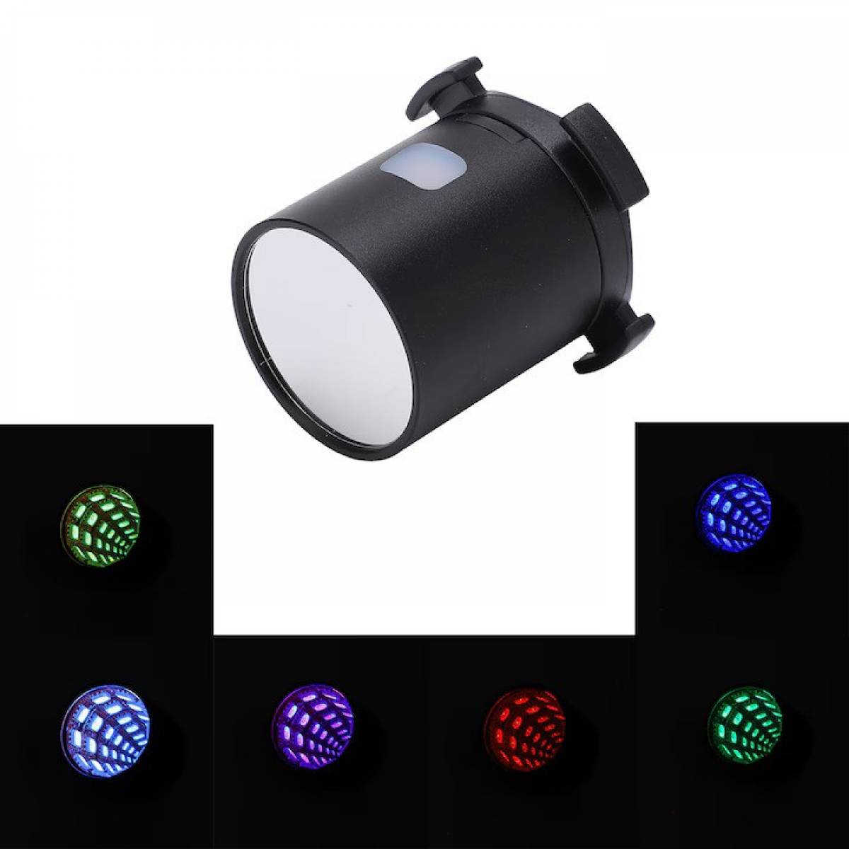 Stop LED Reincarcabil pentru Bicicleta cu Schimbare Culori, USB-C, Montaj Sa Tija