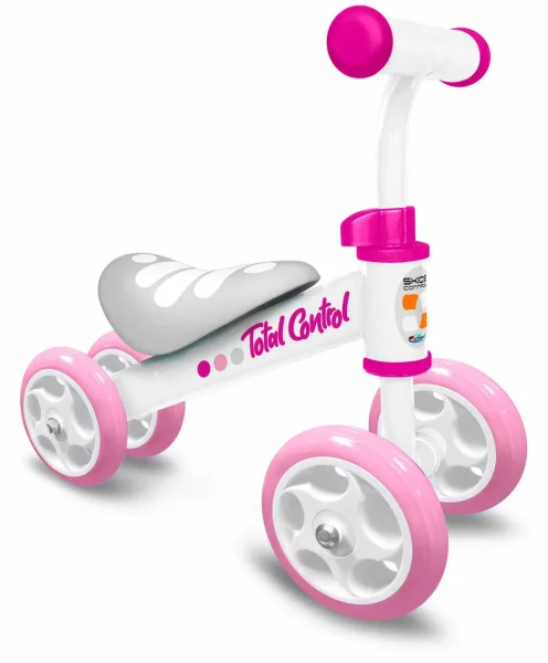 Balance Bike copii 4 roti Skids Control Girl