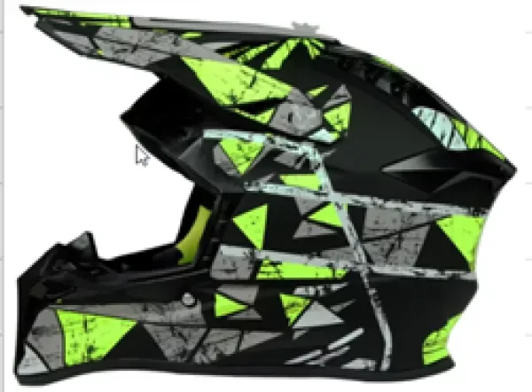 Pachet Casca Full Face MTB SILVIS GREEN BLACK marimea 51-52cm si Ochelari Negri Transparenti