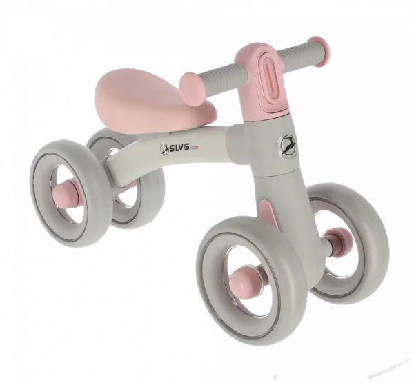 Balance BIKE Silvis 1-3ani 4roti antirasturnare ROZ