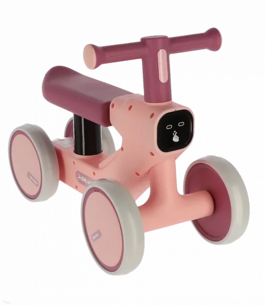 Balance BIKE Silvis eco 1-3ani 4roti antirasturnare lumina, ghidon limitat 135grd, roti EVA silentioase ROZ
