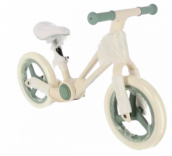 Bicicleta Fara Pedale Balance Bike Copii 2-5 Ani Pliabila Roti 12 Inch Alba