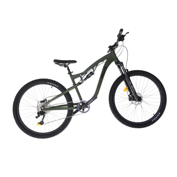 Bicicleta Full Suspension Silvis 27.5" 1x10 Viteze Furca pe Aer amortizor aer cu blocator Suntour Kaki
