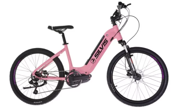 Bicicleta De Oras Electrica 1x7 viteze Silvis Roz