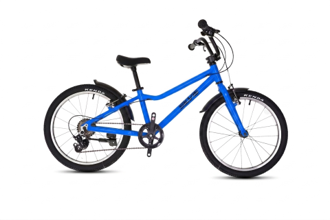 Bicicleta Ultrausoara roti 20inch Cadru Aluminiu, Shimano 7 Viteze, Frane V-Brake Albastru