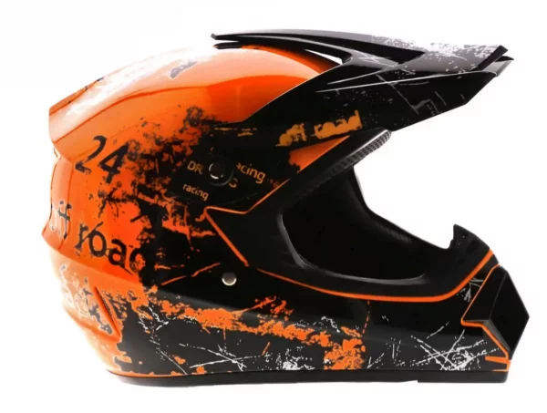 Casca Full Face MTB SILVIS Offroad Portocaliu marimea 53-54cm