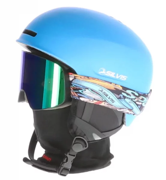 Casca SKI SILVIS ALBASTRU MATT BASIC marimea M