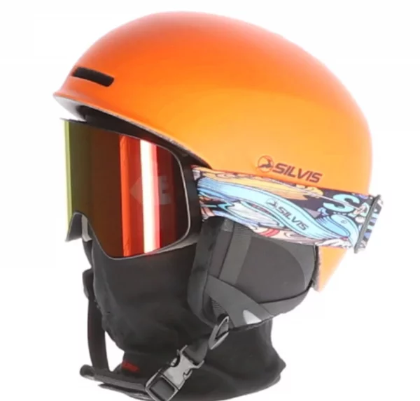 Casca SKI SILVIS PORTOCALIU MATT BASIC marimea L