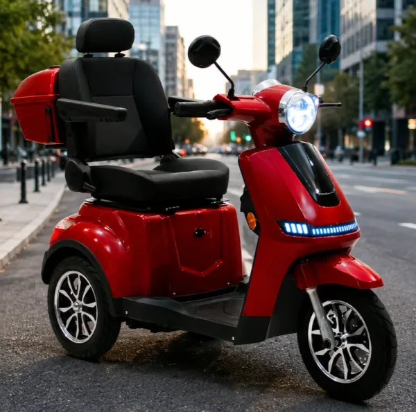 Scooter Electric Senior 1000W cu 3 Roți, Autonomie 50 km, Viteză 25 km/h, Sarcină Maximă 175 kg