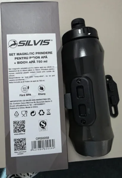 Sticla cu catarama magnetica integrata cu suruburi pentru bicicleta