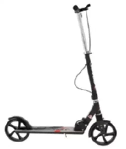Trotineta pliabila cu frana si suspoensie roata 200mm din aluminiu NEAGRA